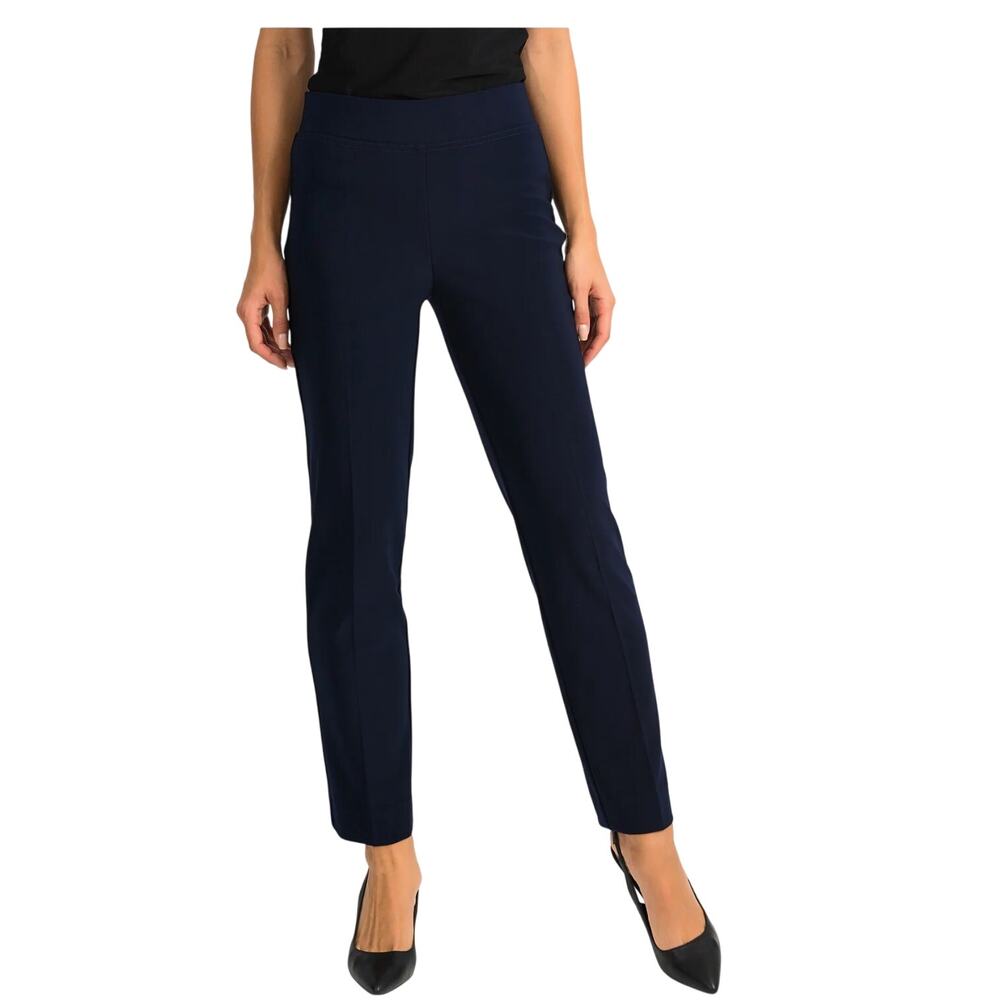 Joseph Ribkoff Signature Silky Knit Pants Navy Capsule Wardrobe Minimalist, 2